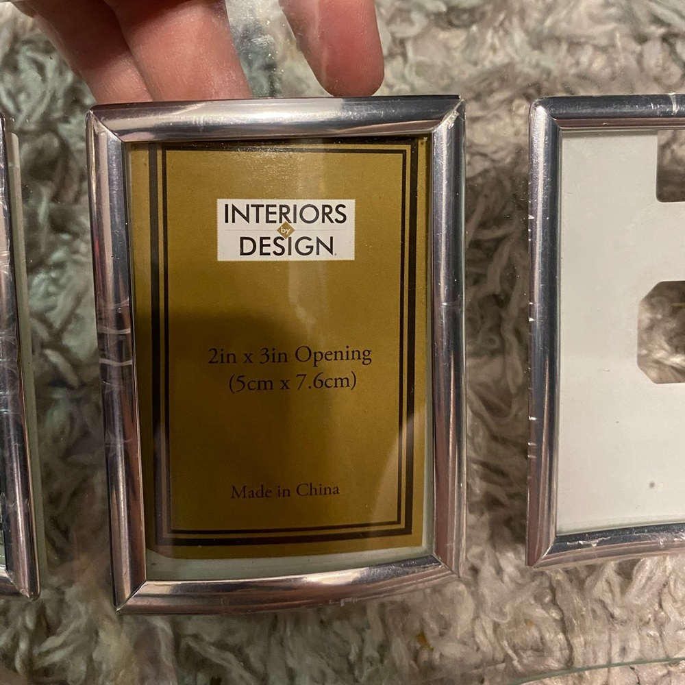 Glass 4 picture photo frame - Picture 2 of 5